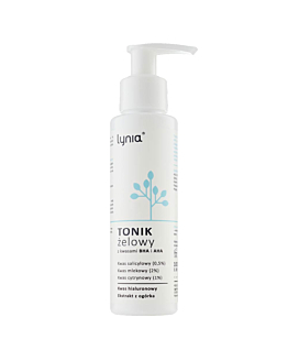 Lynia Tonik żelowy z kwasami AHA i BHA &ndash; z kwasem salicylowym (0,5%) i mlekowym (2%) 100ml