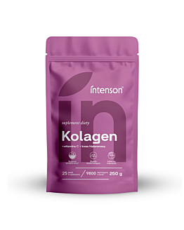 Intenson Kolagen + witamina C + kwas hialuronowy proszek 250 g