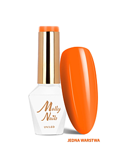 MollyNails Vivid Vibes Hot Mango Lakier Hybrydowy UV LED Nr 283 8 g