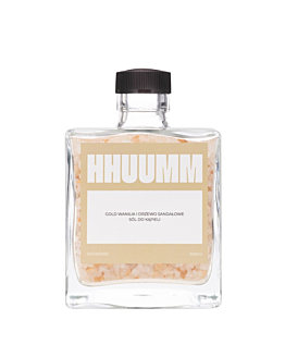 HHUUMM Sól do kąpieli Gold - Wanilia i Drzewo Sandałowe, 500 ml