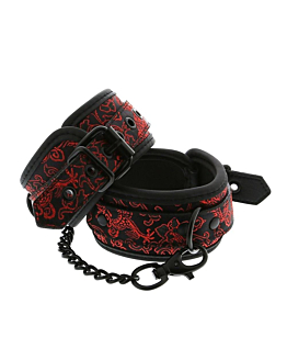 Dream Toys Blaze Deluxe Ankle Cuffs kajdanki na kostki do krępowania Czerwone