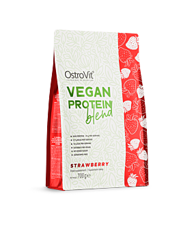 OstroVit Vegan Protein Blend 700 g o smaku truskawkowym