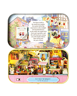 Habarri Miniaturowy domek - Kolorowy ryneczek