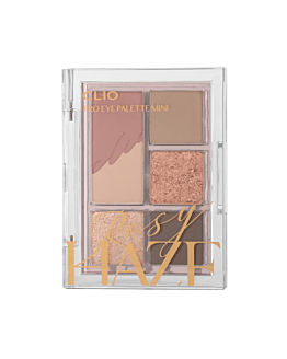 Clio Pro Eye Palette Mini, paletka cieni do powiek mini, 02 Rosy Haze, 7g