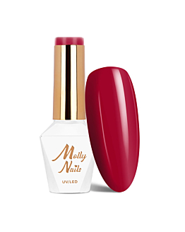 MollyNails Hearts and Kisses Rowanberry Coral Lakier Hybrydowy UV LED Nr 194 8 g