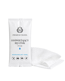 Wersal Towels Premium Travel Wilgotne ręczniki bawełniane frotte do dłoni i twarzy 10 szt.