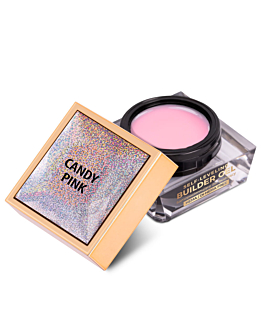 MollyNails Builder Gel Żel Samopoziomujący Twardy Średniogęsty Candy Pink 50 g