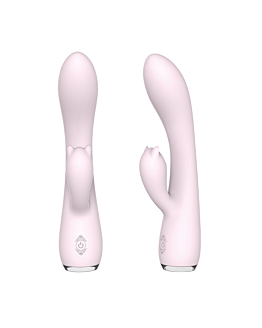 S-HANDE Fanny wibrator podświetlany z 9 trybami wibracji w kształcie królika Light Pink