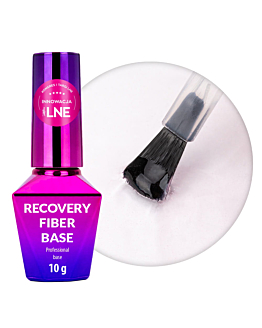 MollyNails Recovery Fiber Base Baza Hybrydowa Clear Pink 10 g