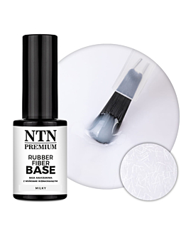 NTN Premium Limited Edition Baza Kauczukowa Rubber Fiber Base Z Włóknami Do Paznokci Milky 7g