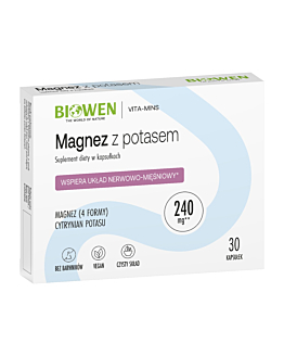 Biowen Magnez z potasem 30 kapsułek