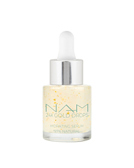 NAM Nawilżające serum do twarzy z płatkami 24-karatowego złota 24K Gold Drops Hydrating Serum