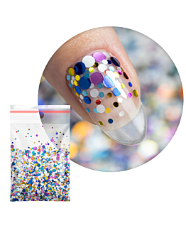 Allepaznokcie Pop-Up! Princess Nails Piegi Confetti Dropsy Kropki Kółeczka Do Zdobienia Paznokci 20 g Nr 9