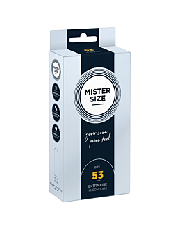 Condoms 53 Mm 10 Pieces Mister.Size