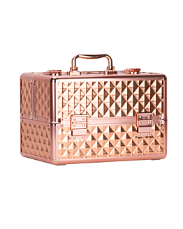 Allepaznokcie Kuferek Kosmetyczny M Na Lakiery Diamond 3D Rose Golden