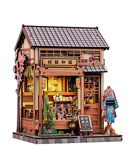 Habarri Miniaturowy domek Book Nook - Ukryte piękno Geiko