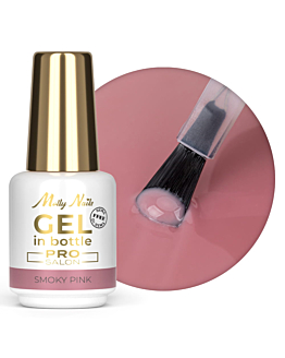 MollyNails Pro Salon Gel In Bottle Żel Budujący W Butelce Z Pędzelkiem Smoky Pink 15 g