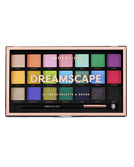 Profusion Dreamscape Eyeshadow Palette paleta 21 cieni do powiek z pędzelkiem
