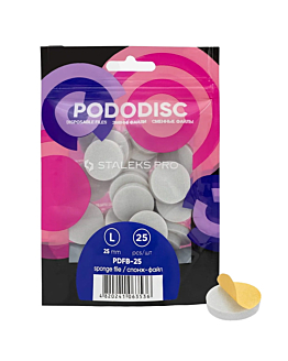 Staleks Expert PodoDisc Nakładki Ścierne Tarcze Wymienne Buffer Rozmiar L 25 mm 25 szt.