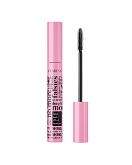 Claresa No More Falsies Deep Black pogrubiający tusz z efektem sztucznych rzęs, 10g