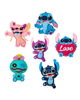 STITCH - filcowy zestaw do szycia DIY zawieszki - 6 elementów
