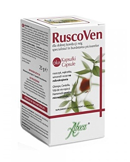 Aboca Ruscoven Plus, Preparat wspierający pracę układu żylnego, Kapsułki