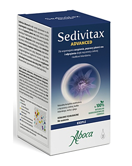 Aboca Sedivitax Advanced, Preparat poprawiający jakość snu, Krople