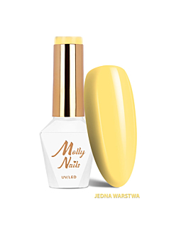 MollyNails Sorbet Lemon Cream Lakier Hybrydowy UV LED Nr 290 8 g