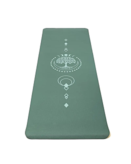 Yogi & Yogini Mata do jogi Premium TPE 5 mm Drzewo Życia zielony