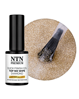 NTN Premium Top Hybrydowy Limited Edition Quick Finish Gel Diamond No Wipe Gold 7g