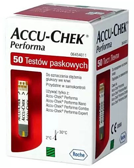 Accu-Chek Performa, Test paskowy, 50 Sztuk
