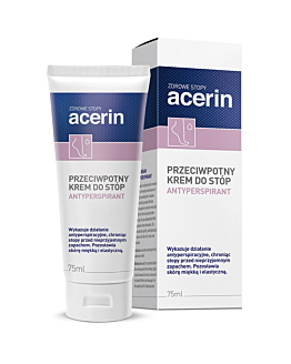 Acerin Antyperspirant, Przeciwpotny krem do stóp, 75 ml