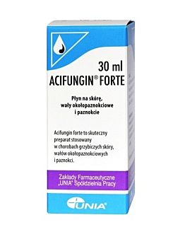 Acifungin Forte, Preparat na grzybicę paznokci, Płyn