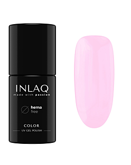 INLAQ Lakier Hybrydowy HEMA Free, Półtransparentny French Pink