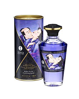 Jadalny Olejek Rozgrzewający Do Miejsc Intymnych O Smaku Owoców Egzotycznych Aphrodisiac Warming Oil Exotic Fruits 100Ml Shunga