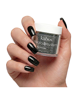 Kabos Magic Dip System Proszek do manicure tytanowego, 043 Magic Onyx 20 g