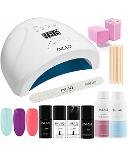 INLAQ Zestaw Startowy do Manicure Hybrydowego