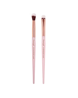 Donegal Mineral Pink pędzel do aplikacji i blendowania cieni 2szt