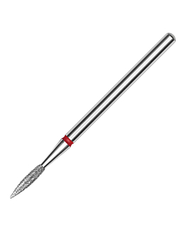 Staleks Expert Frez Diamentowy Płomień Ostry Do Skórek 2,3/8 mm Czerwony