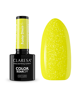 Claresa Soak Off UV/LED Funky Disco lakier hybrydowy 1, 5g