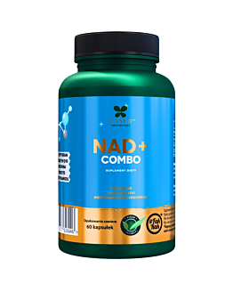 Lanco Nutritions NAD+ Combo 730mg, Koenzym Q10, Apigenina, L-tryptofan, Rybozyd Nikotynamidu NR, Longevity Formula, 60 kaps.