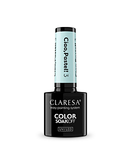Claresa Color Soak Off UV/LED Ciao Pastel! lakier hybrydowy 3, 5g