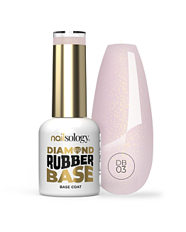 Clavier Nailsology Diamond Rubber Base baza hybrydowa DB03 Rosy Girl, 8ml