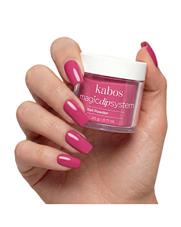 Kabos Magic Dip System Proszek do manicure tytanowego, 023 Bubble Pink 20 g