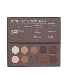 Affect Palette Ombretti Pressati Naturally Matt