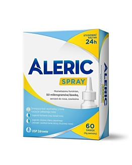 Aleric Spray 60 dawek, spray do nosa, na katar alergiczny u dorosłych
