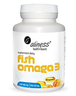 Aliness Fish Omega, Naturalny olej rybii, Kapsułki