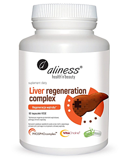 Aliness Liver Regeneration Complex, Preparat wspomagający pracę wątroby, Kapsułki