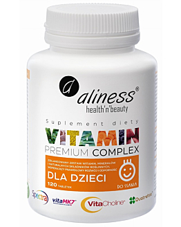 Aliness Premium Vitamin Complex, Kompleks witamin dla dzieci, Tabletki do ssania