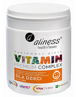 Aliness Premium Vitamin Complex, Kompleks witamin dla dzieci, Proszek
